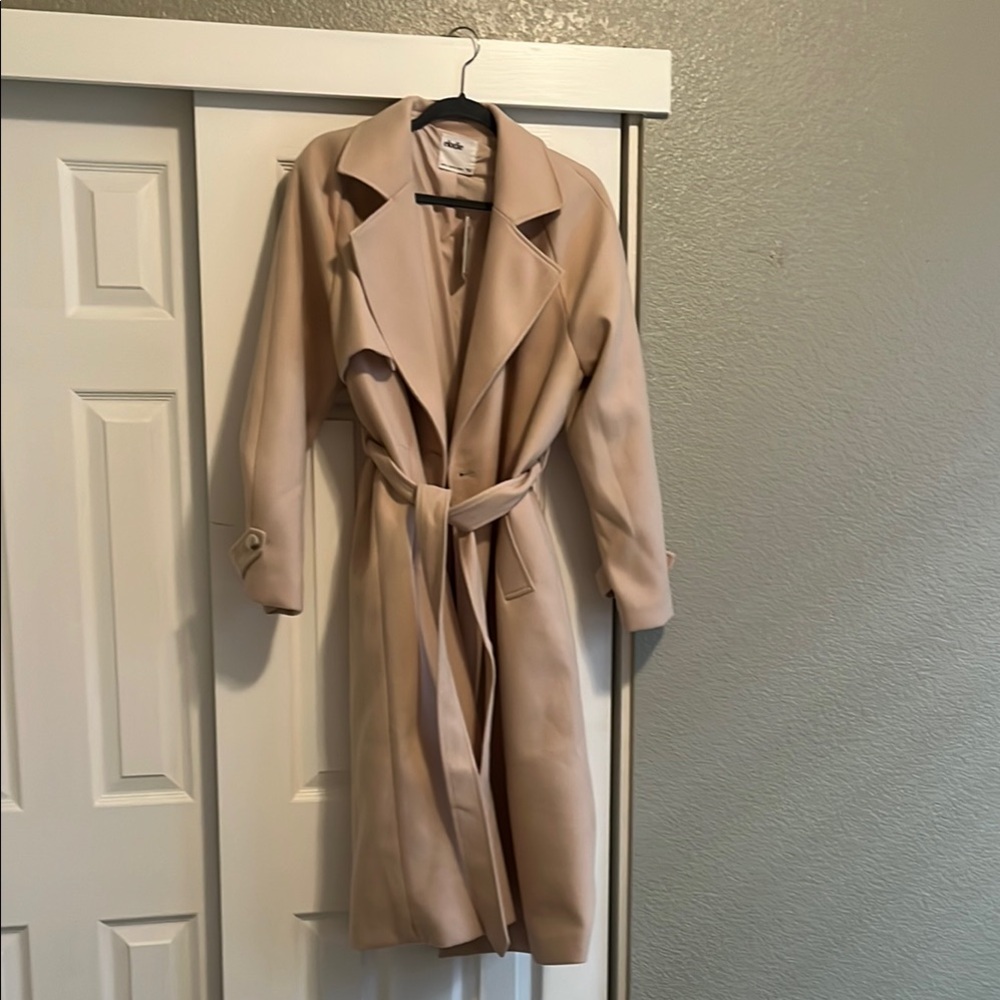 Elodie Tan Trench Coat Classic Tailored Design